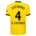 Maillot de foot Borussia Dortmund Nico Schlotterbeck #4 Domicile vêtements 2023-24 Manches Courtes